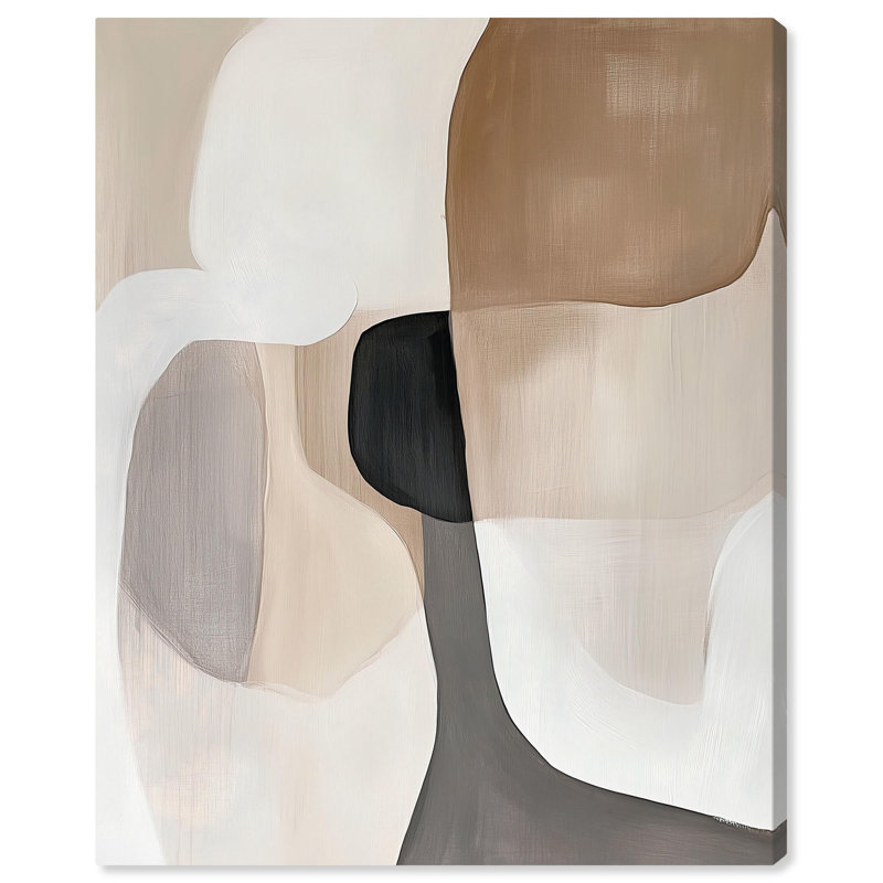 «Curvilinear Composition II» par Art Remedy, H 36 po x l 30 po, Toile tendue, Toile tendue