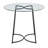 Contemporary/Glam Dinette Table in Steel with Clear Glass Top by LumiSource-922581266