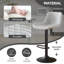 Tabouret de comptoir pivotant à hauteur réglable avec repose-pieds-110368784