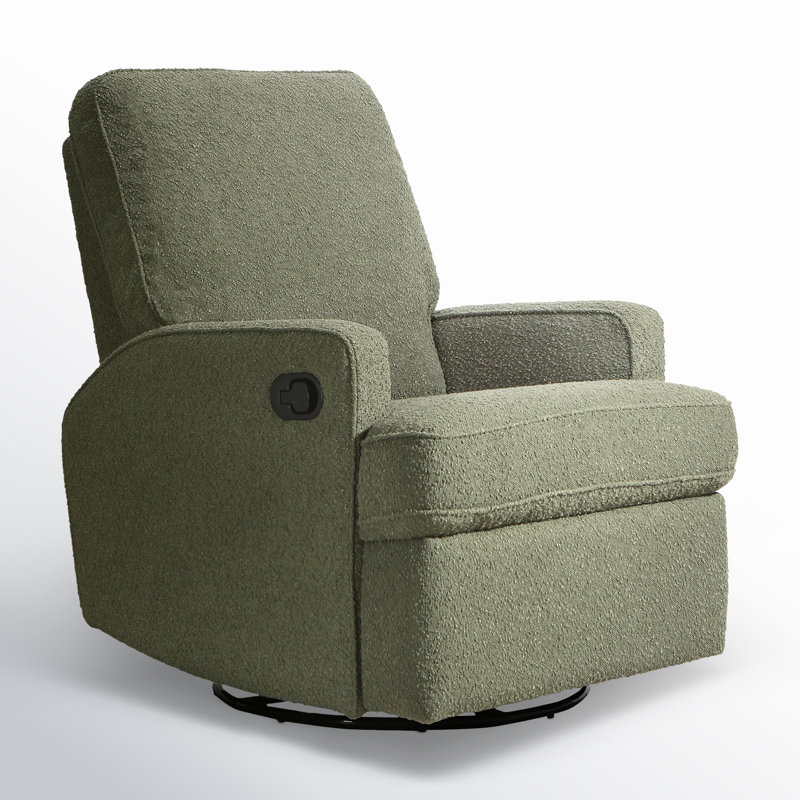 Tucker Swivel Reclining Glider, Sage Boucle