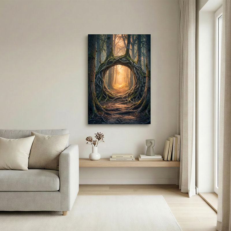 Art mural sur toile Mossy, H 18 po x l 12 po