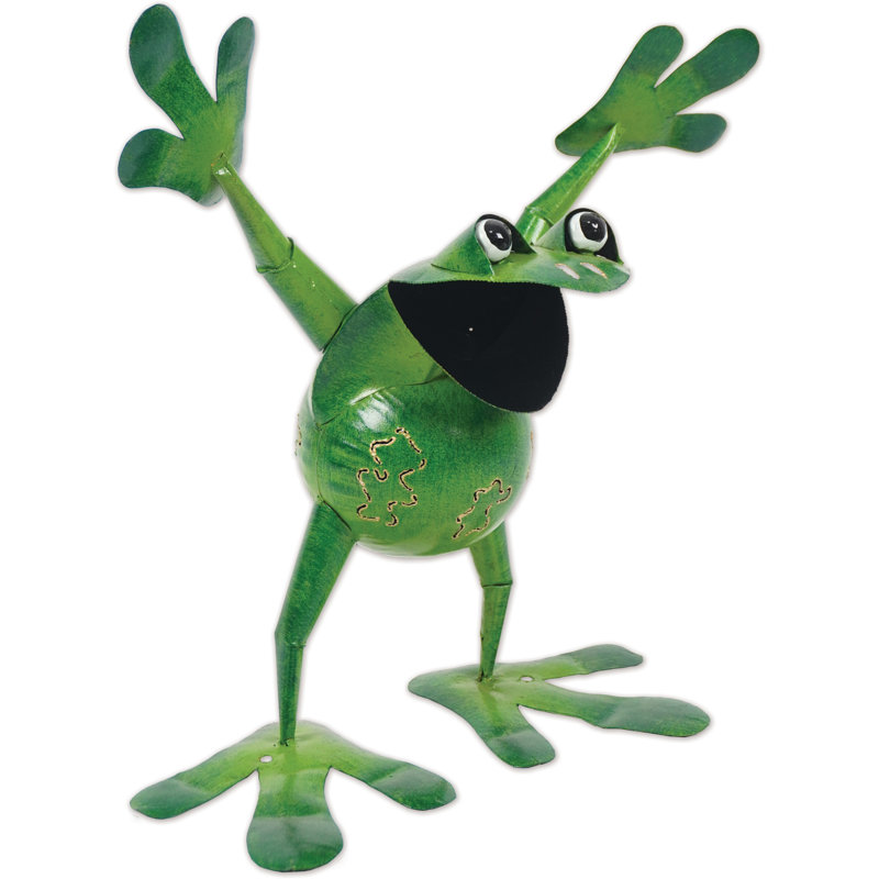 Speedy, sculpture de grenouille, H 20 po x l 19,75 po x P 10,5 po