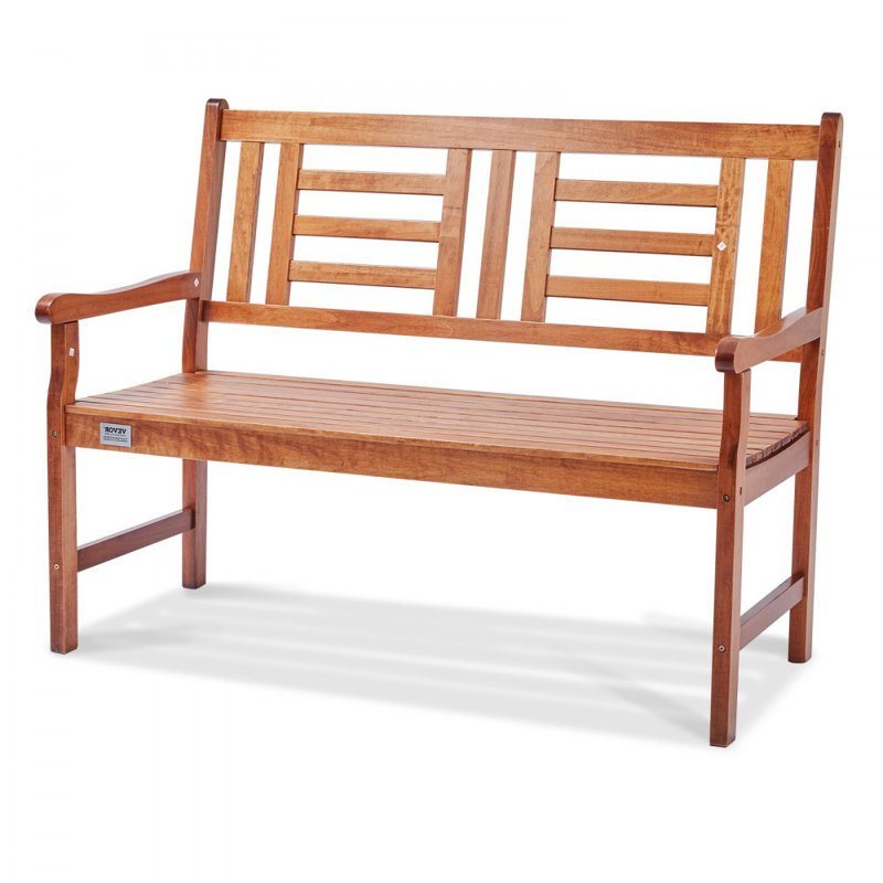 Outdoor Bench, 48 inches Wood Garden Bench for Outdoors, 700 lbs Load Capacity Bench, Outdoor Garden Park Bench with Backrest and Armrests, Patio Bench for Garden, Park, Yard, Front Porch