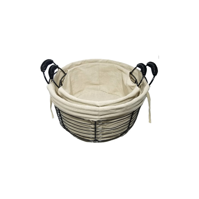 Panier en fil rond, H 5,6 po x l 10 po x P 10 po