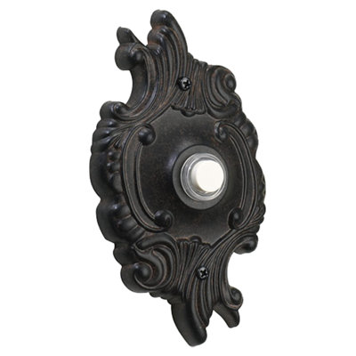 Bouton poussoir rond dans un sienna toasté