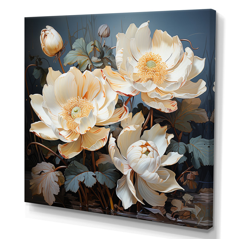 Lotus Bliss Unveilé IV sur toile, Toile tendue, H 24 po x l 24 po