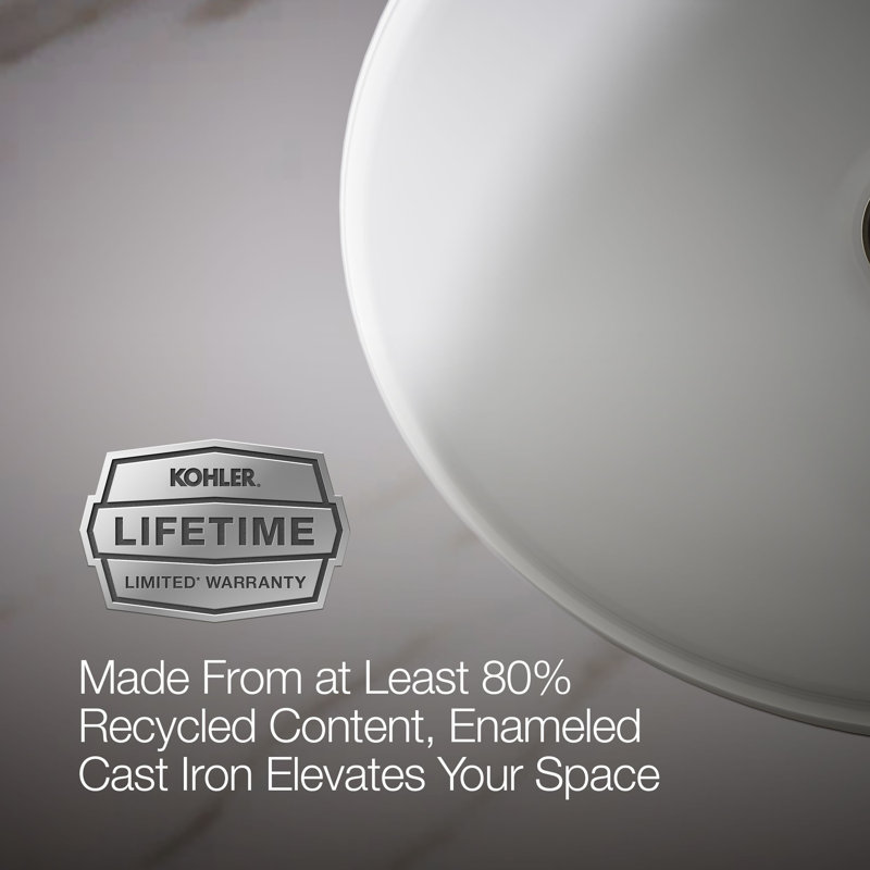 Canvas® Metal Oval Undermount Bathroom Sink with Overflow, White