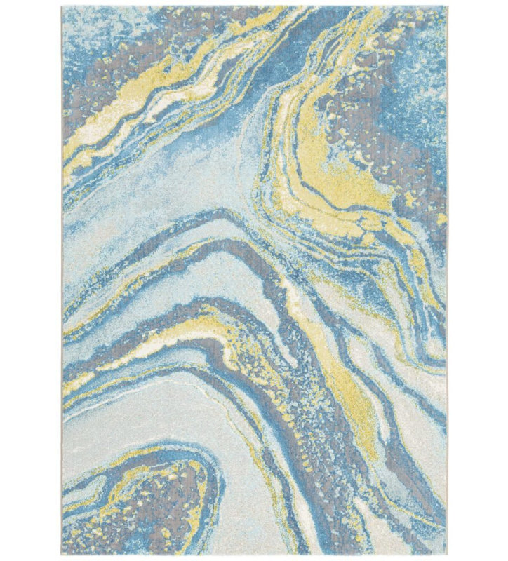 Chadly Rectangle Abstract Area Rug, Rectangle 80 x 140cm