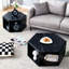 Table basse moderne hexagonale - noir. Fonctionnalité de rangement. Différentes tailles. Entretien facile. Fabrication noire. Design et espace. Plusieurs à nettoyer. Structure