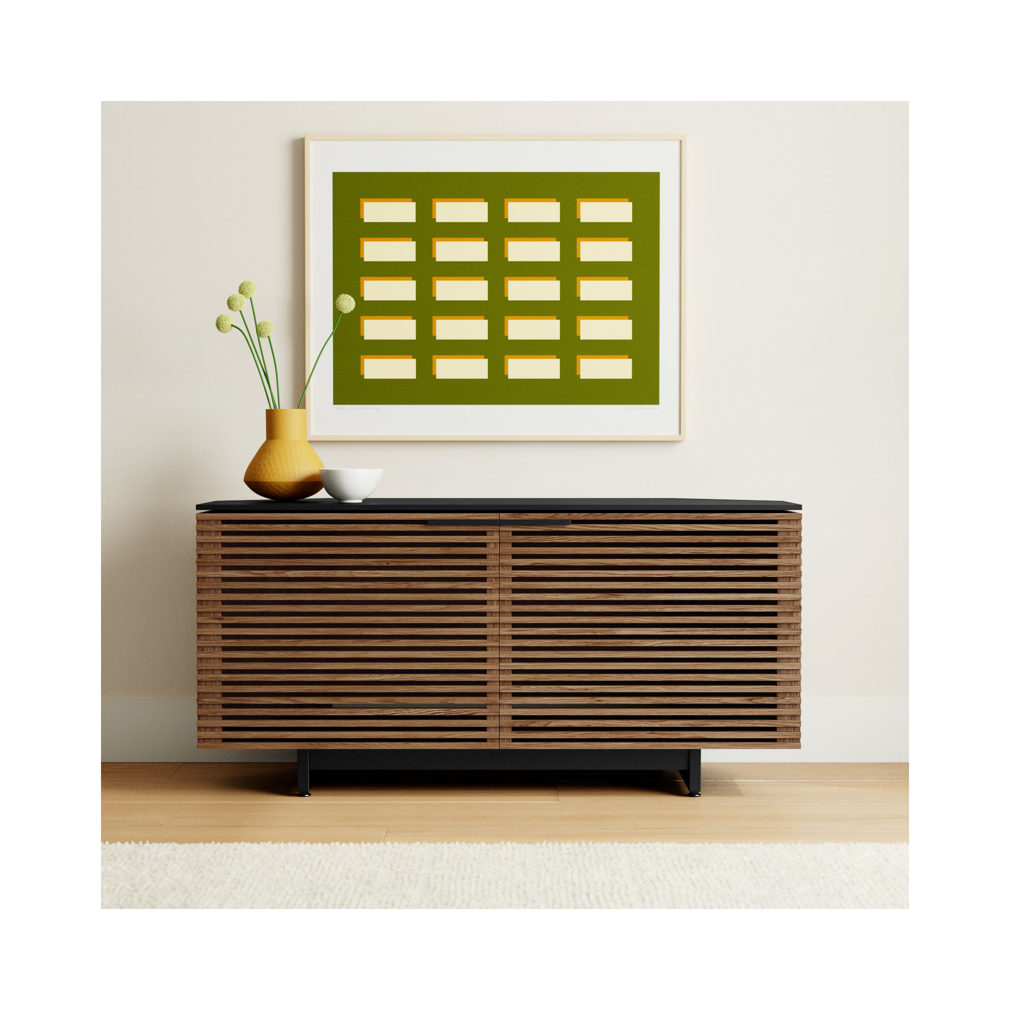 Corridor 50.25'' Media Console, Natural Walnut