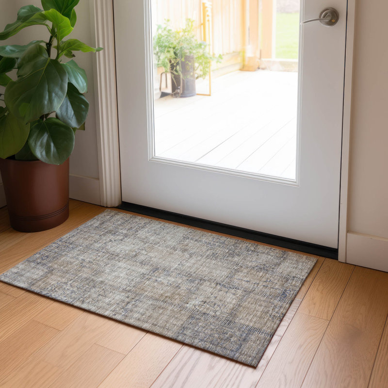 Tapis intérieur / extérieur Mykola, Rectangle 1 pi 8 po x 2 pi 6 po