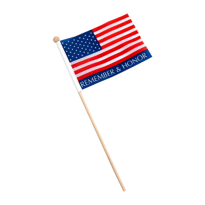 Ensemble de drapeaux en polyester double face H 4 po x l 6 po Wrightstown