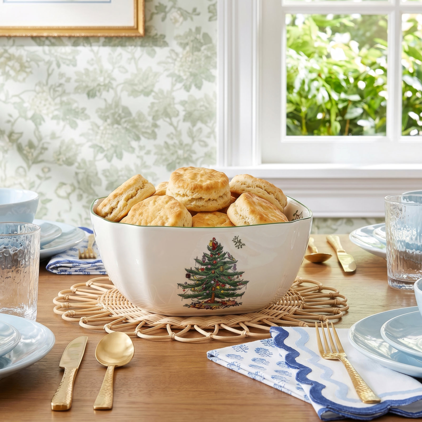 Christmas Tree Serving Bowl