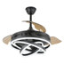 42" DIY Shape Ceiling Fan with LED Lights and Remote Control
