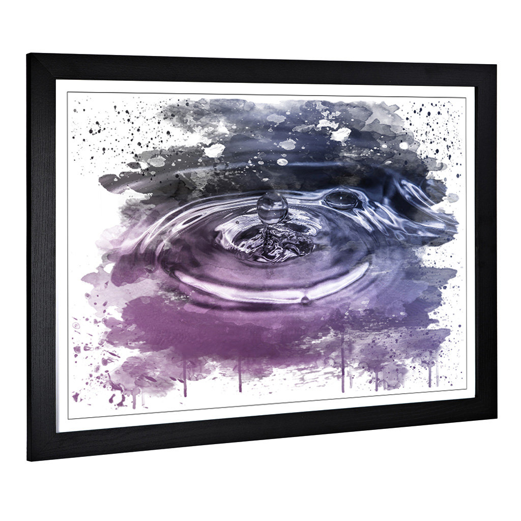 Water Droplet Rain Abstract Art - Wall Art