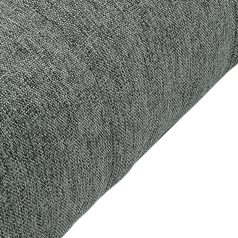 84cm Wide Tufted Square Standard Ottoman, Grey