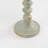 Metal Floral Decoration Candle Holder, Rustic Distressed Blue Finish, Elegant Home Decor-349936584