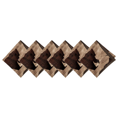 Aleira 100% Cotton Animals/Nature Square Napkin