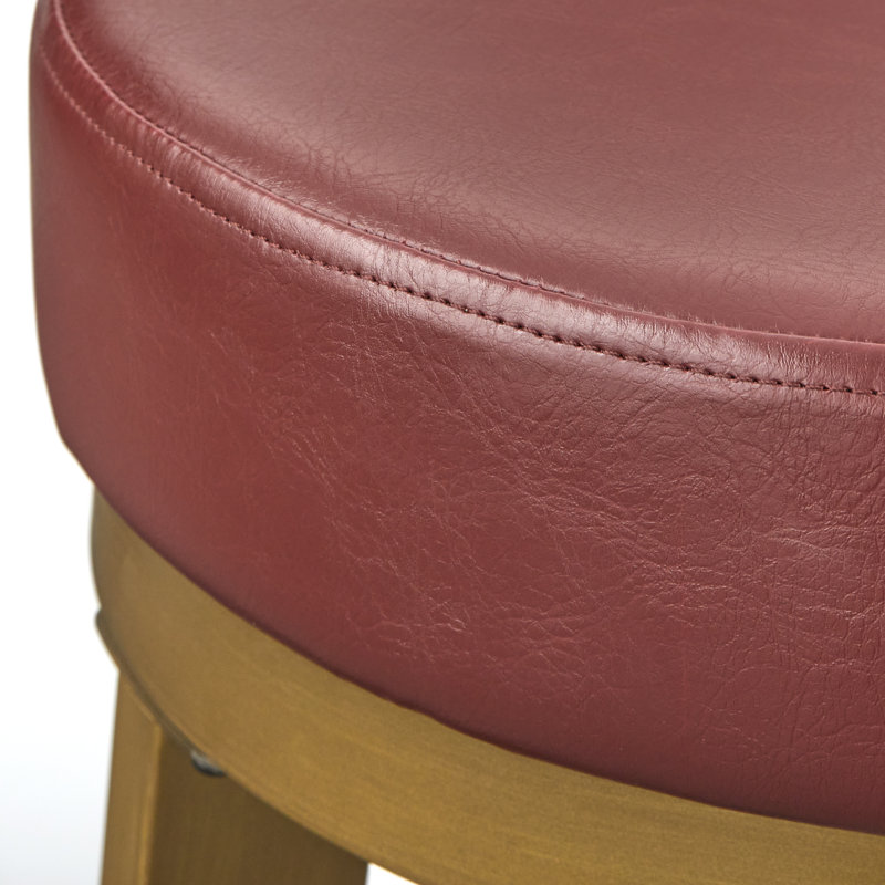 Tabouret de bar pivotant 30,5 po Gadberry, Rouge, Doré, 30.5"