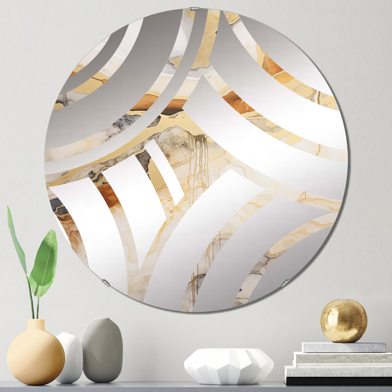 Miroir décoratif Evanny, 23,6 po x 23,6 po