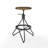 Swivel Adjustable Height Counter Stool with Metal Frame