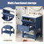 Meuble-lavabo 24 po avec lavabo supérieur, meuble-lavabo moderne avec 2 tiroirs et meuble-lavabo simple-114210681