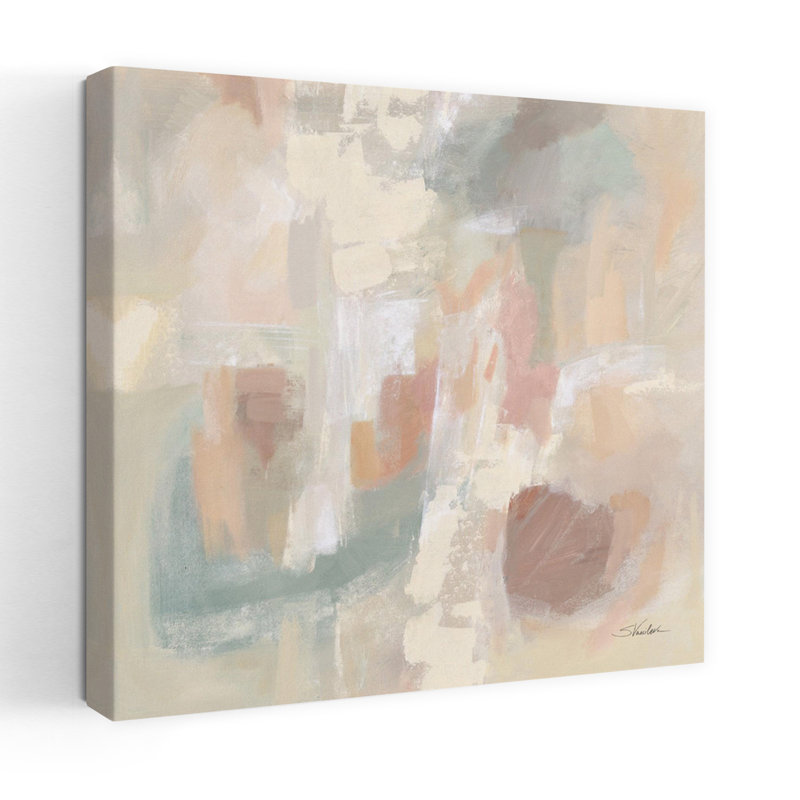 Lumière délicate contemporaine avec art abstrait bleu, H 18 po x l 18 po