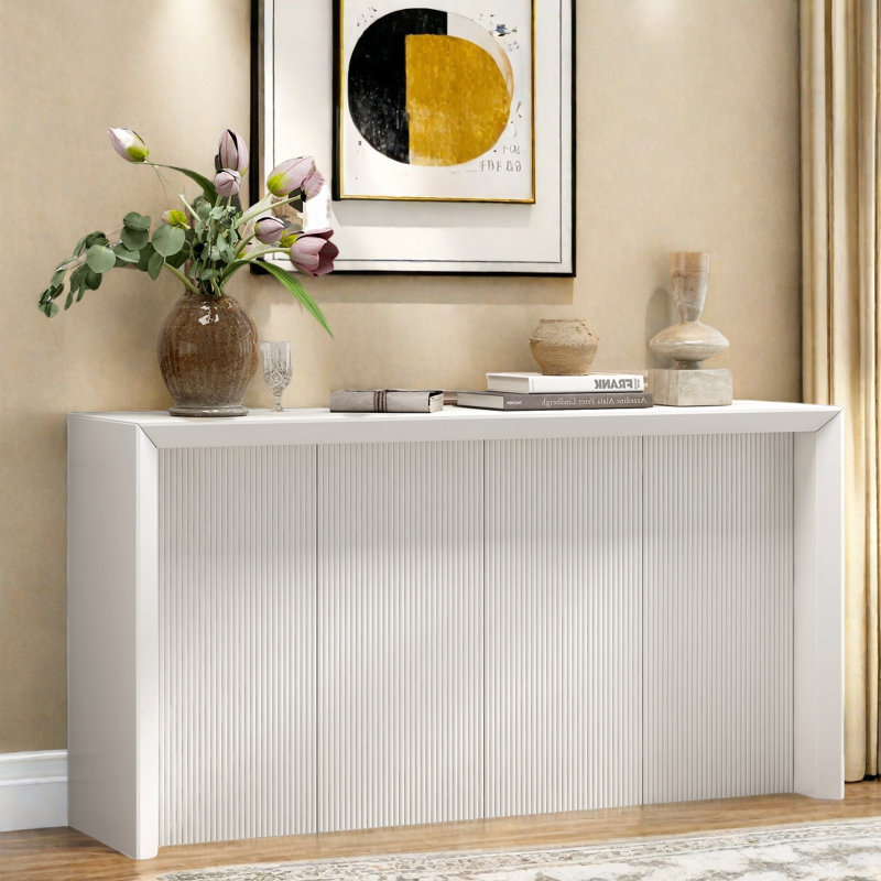 Dajonae 59.7'' Console Table, Beige
