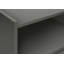 Table d'appoint, table d'appoint, bout, tiroir de rangement, table de chevet, chambre à coucher, salon, stratifié gris, contemporain, moderne-511320355