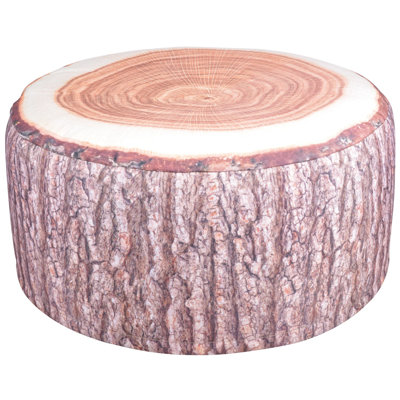 Esschert Design Outdoor Inflatable Ottoman Tree Trunk