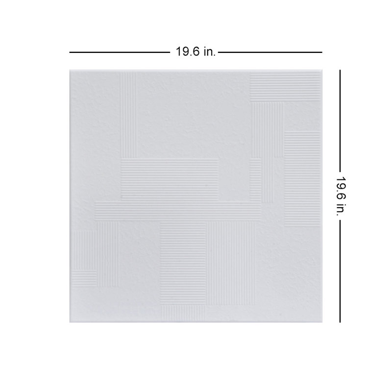 Carreau de plafond en polystyrène collé 1,6 pi x 1,6 pi Vecteurs