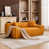 Similicuir orange