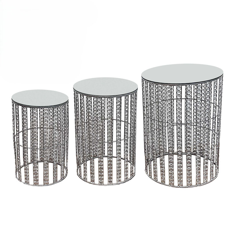 Ensemble de table de bout Donje, Argent