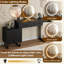 Vanity Desk with Mirror and Lights, Small Makeup Vanity with 5 Drawers, Modern Makeup Vanity Organizer with 3 Colour Lights-802170019