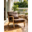 Chaise d'appoint Mid-Century moderne, fauteuil rembourré avec structure en bois, fauteuil de lecture confortable pour le salon, la chambre à coucher-363646830