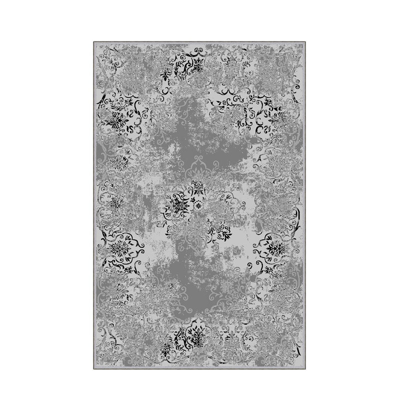 Stylish Hall Carpet 2.6 x 9.8 Feet - 100% Polyester, 0.04 in Pile Height | Antibacterial, Non-Slip PVC Felt Dot Underside | Machine Washable, 3D Digital Print | Perfect for Home Entryways & Living Spaces