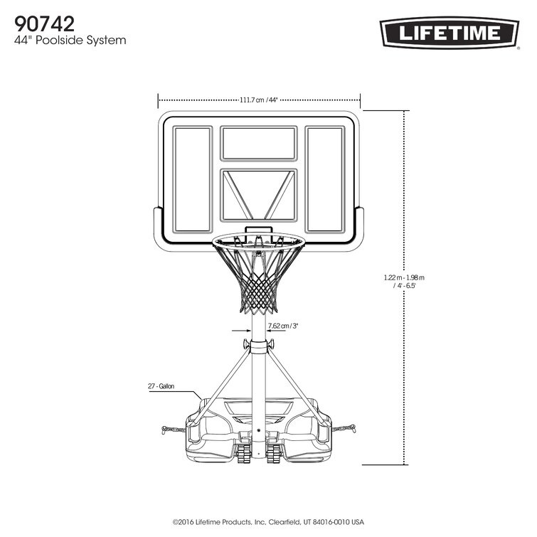 Lifetime Height Adjustable In-Ground Basketball Hoop (54 Polycarbonate  Backboard) & Reviews - Wayfair Canada