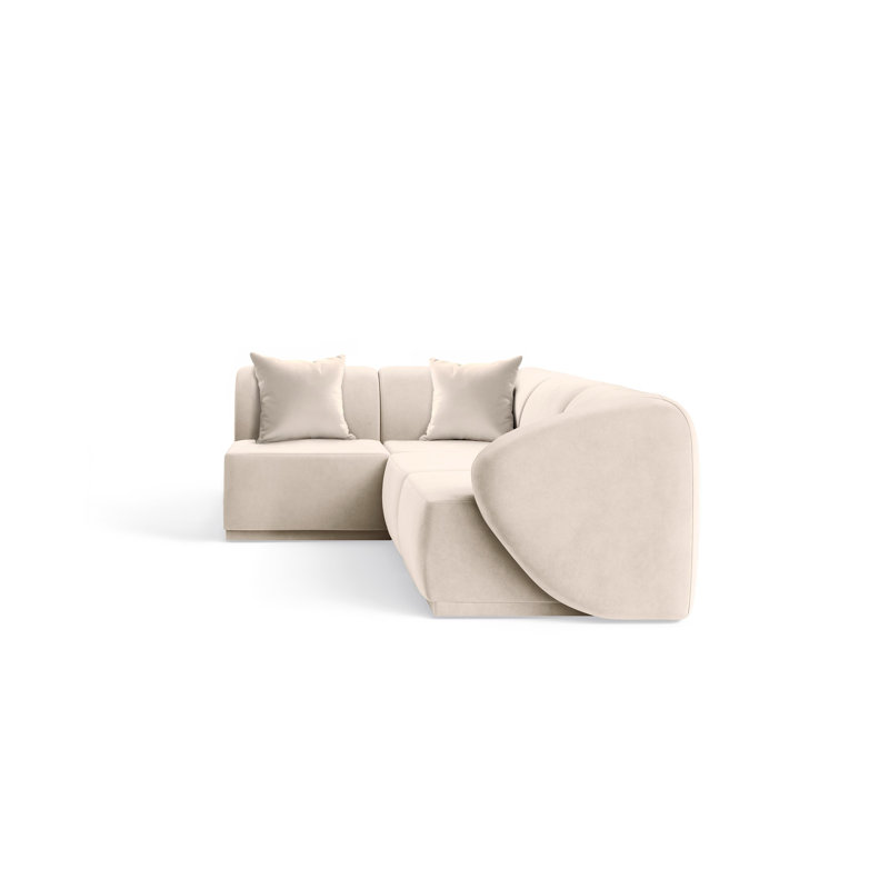 4 Seater Velvet Sofa & Chaise