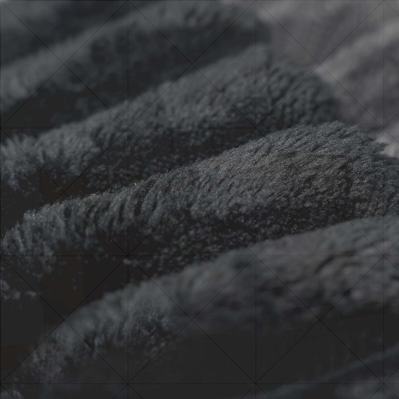 Repose-pieds pour canapé, aucun assemblage requis, noir (tissu en velours côtelé moelleux)