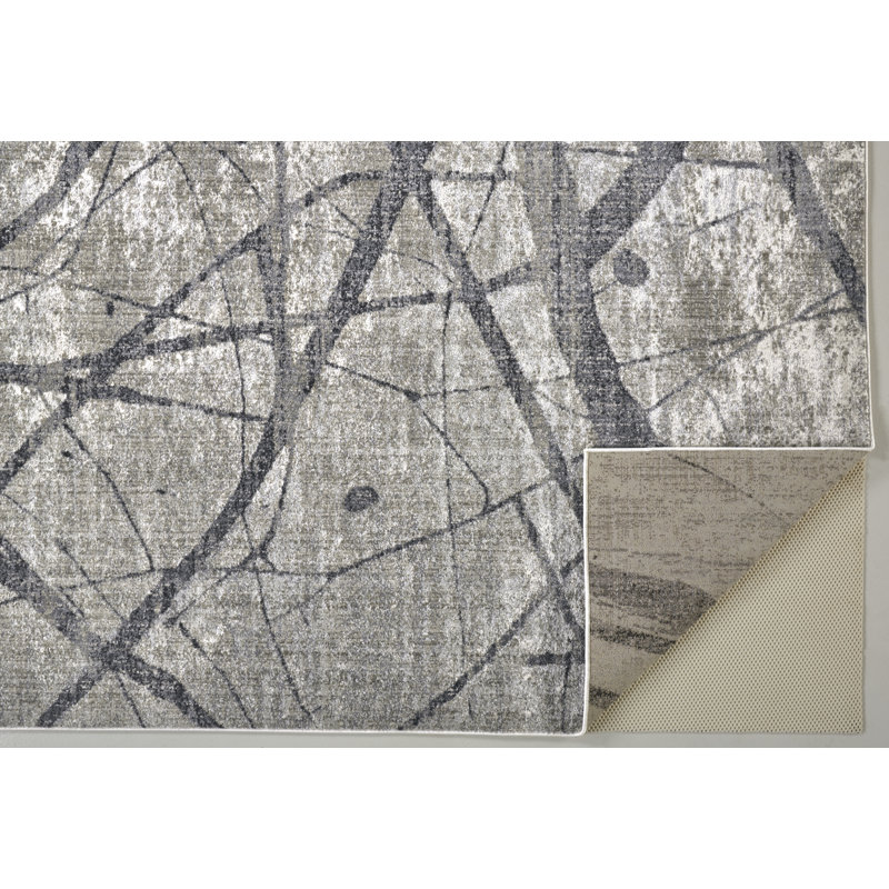 Tapis gris anthracite / gris Costigan, Rectangle 7 pi 10 po x 10 pi