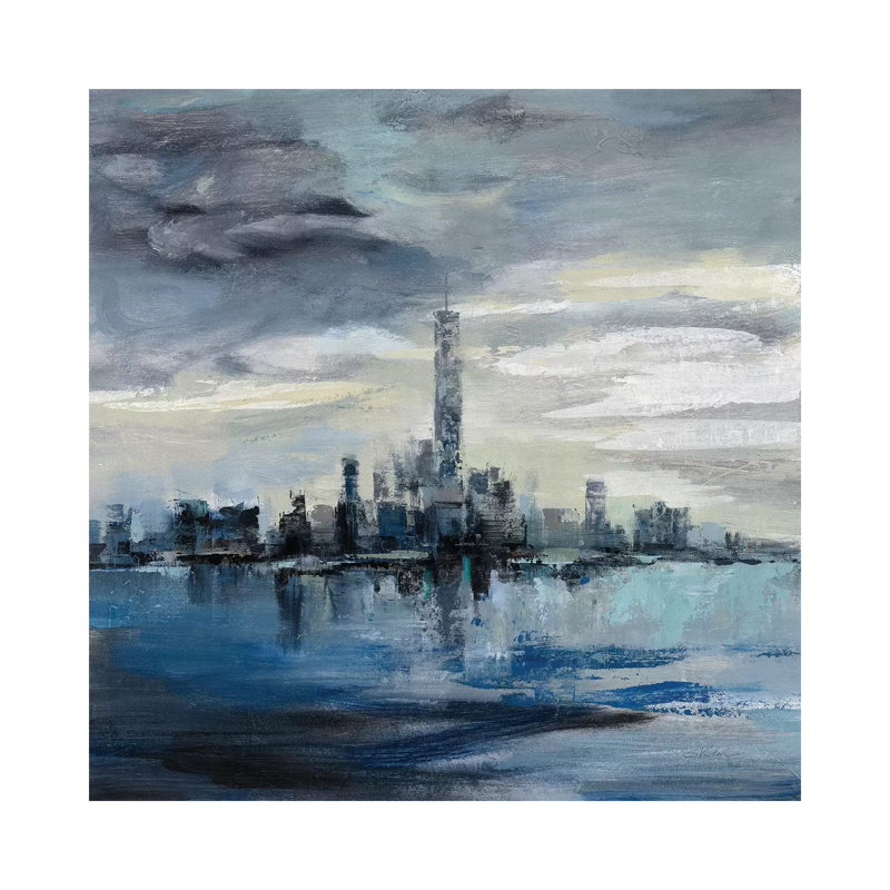 Manhattan Winter by Silvia Vassileva - Wrapped Canvas Print, 66.04 cm H x 66.04 cm W x 1.91 cm D