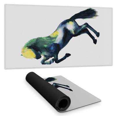 Greeting horse - 15.75"x31.50" Desk mat