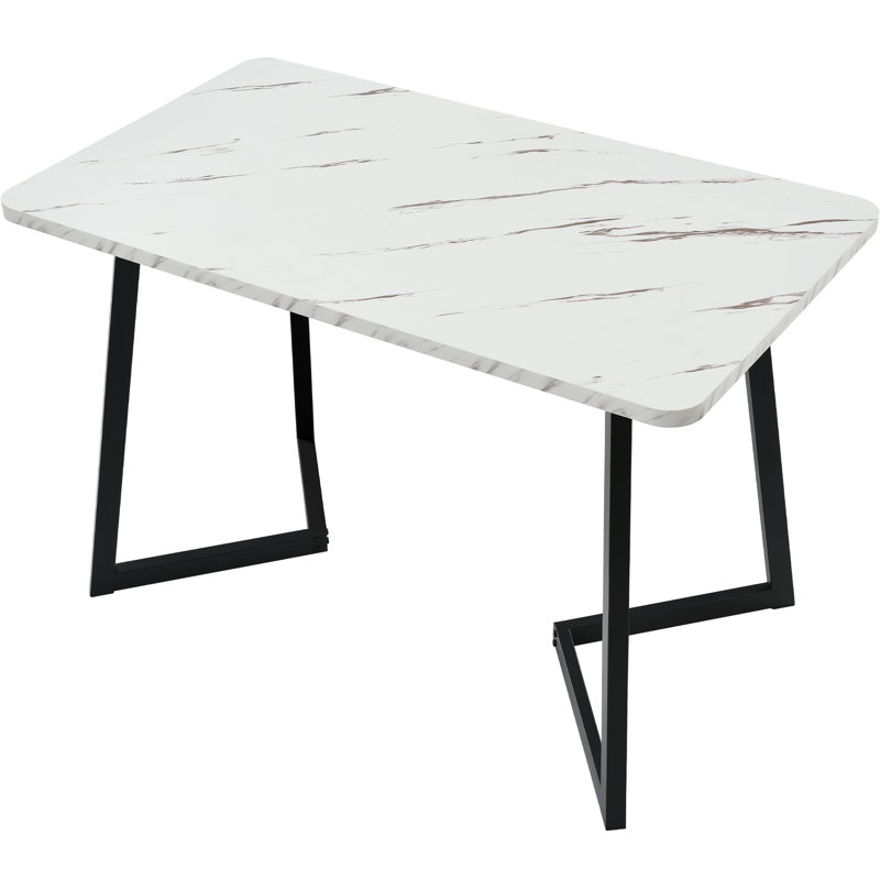 Tarik 4 - Person Dining Set, Grey, Black