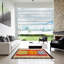 Tapis de zone rouge/bleu/vert contemporaine-1671095905