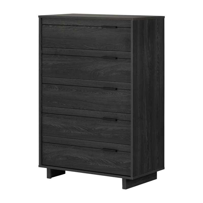 Fynn Kids 5 - Drawer Chest, Gray Oak