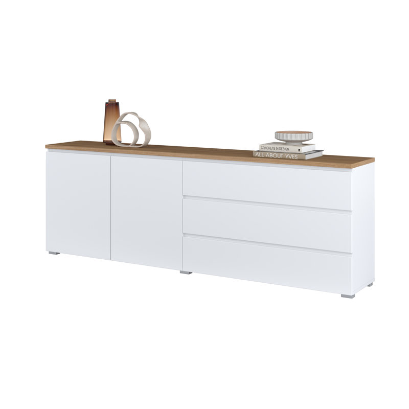 Tanelle 200cm W 3 - Drawer Chest of Drawers