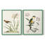 Oiseau dans l'habitat III - reproduction encadrée de qualité supérieure - prête à être accrochée - aucun clou requis - aucun clou requis-375483510-375483514