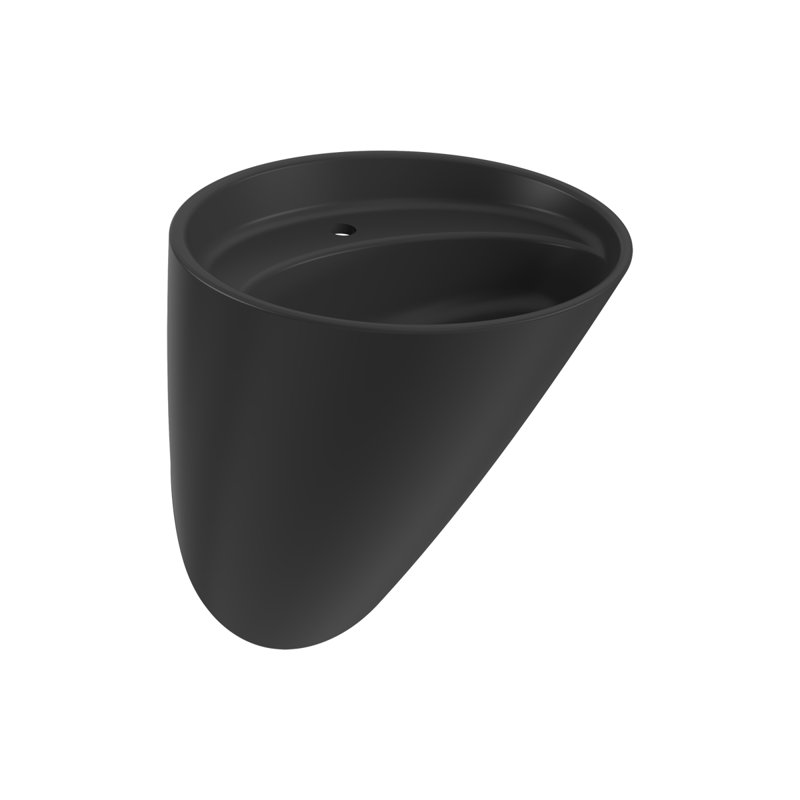 Venezia Monoblock Basin 1TH - 73x54x47cm, Matte Black