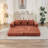 Modern Chenille Futon Sofa Bed With Pillows-120347288