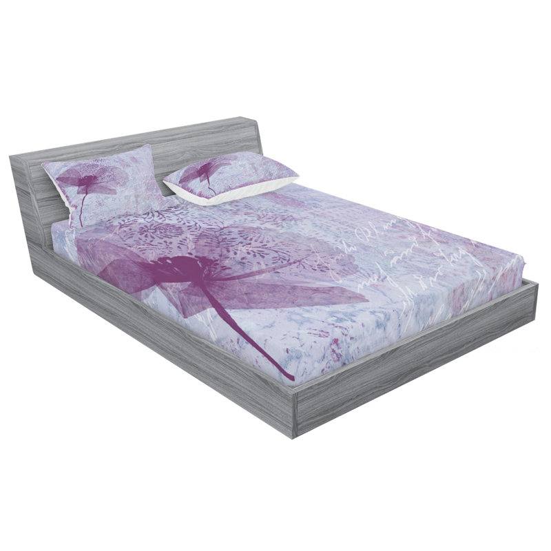 Microfiber Sheet Set, Queen Sheet Set with Fitted Sheet